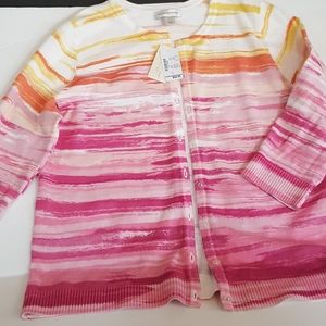 3/4 Sleeve Multi Color Cardigan